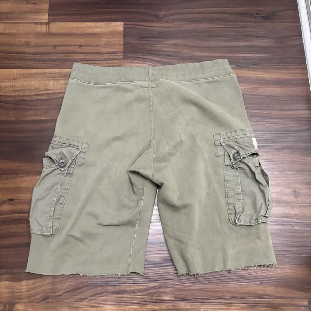 Ralph Lauren Denim & Supply Men’s Size Medium Green USA Flag Cargo Sweat Shorts